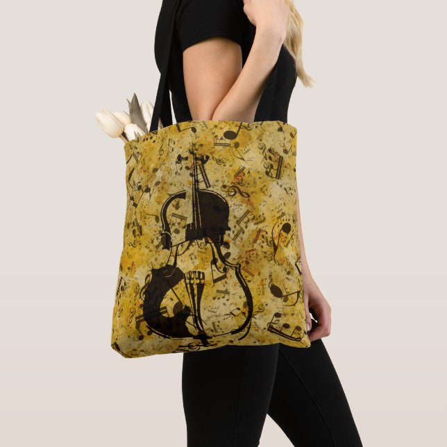 Tote Bag Des sons de musique. Violon (De près)