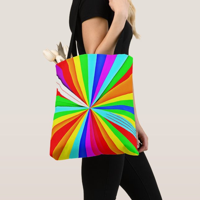 Tote Bag Des teintes vibrantes et captivantes Motif coloré (De près)