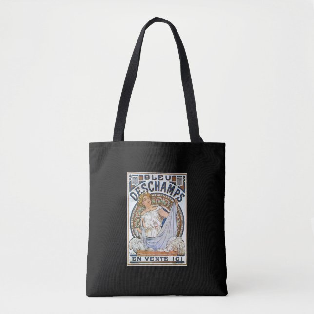 TOTE BAG "DESCHAMPS BLEU" ALPHONSE MUCHA (Devant)