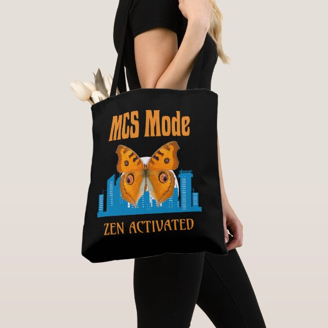 Tote Bag Description de l'activation du mode MCS Zen Papill (De près)
