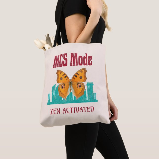 Tote Bag Description de l'activation du mode MCS Zen Papill (De près)