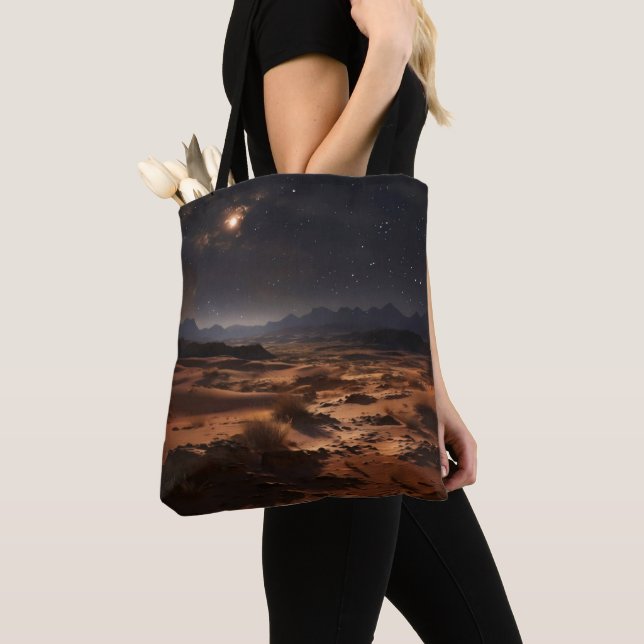 Tote Bag Désert de sable la nuit (De près)