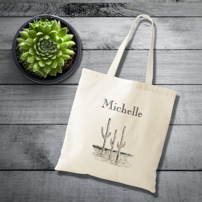 Tote Bag Désert de Saguaro Cactus Sud-ouest (Créateur téléchargé)