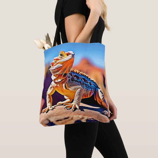 Tote Bag Desert Lizard Gros plan (De près)