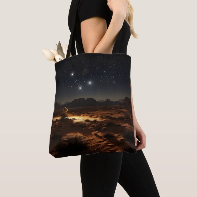 Tote Bag Désert Nuit Étoilée (De près)