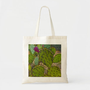 Tote Bag Desert Southwest Succulent Prickly Pear Cactus