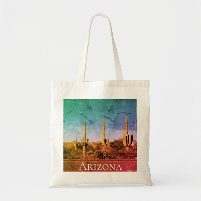 Tote Bag Désert Sud-Ouest Cactus Arizona (Devant)