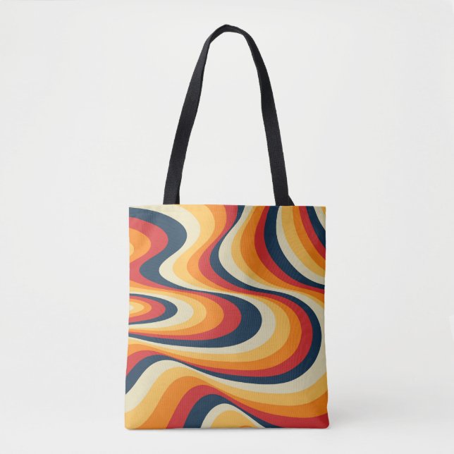 Tote Bag Design abstrait et coloré (Devant)