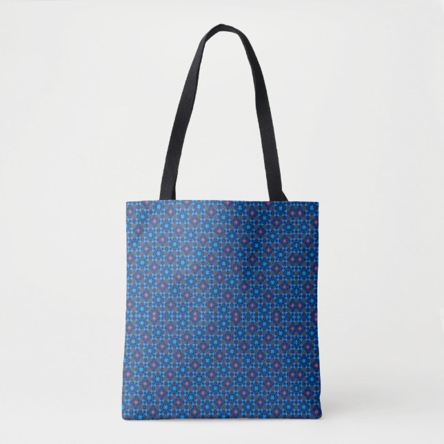Tote Bag Design Bleu Baroque (Devant)