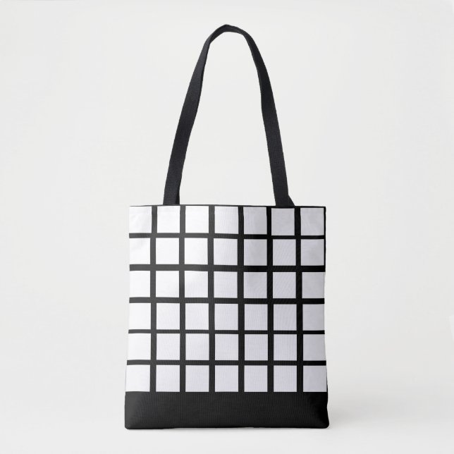 Tote Bag Design Carré blanc (Devant)