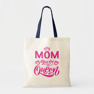 Tote Bag Design Chic Typographie Maman Tu Es La Reine