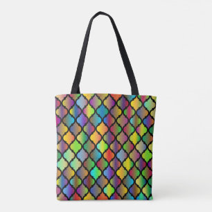 Tote Bag Design de carreaux colorés
