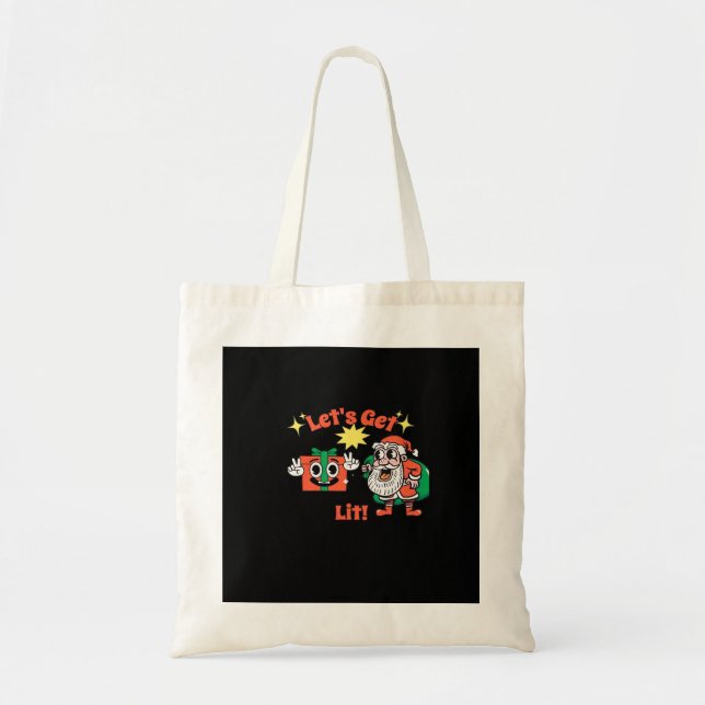 Tote Bag Design de fête de Noël - Faisons de la lumière Cla (Devant)