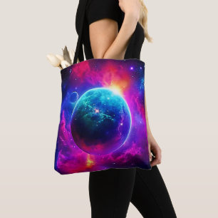 Tote Bag Design de la planète cosmique