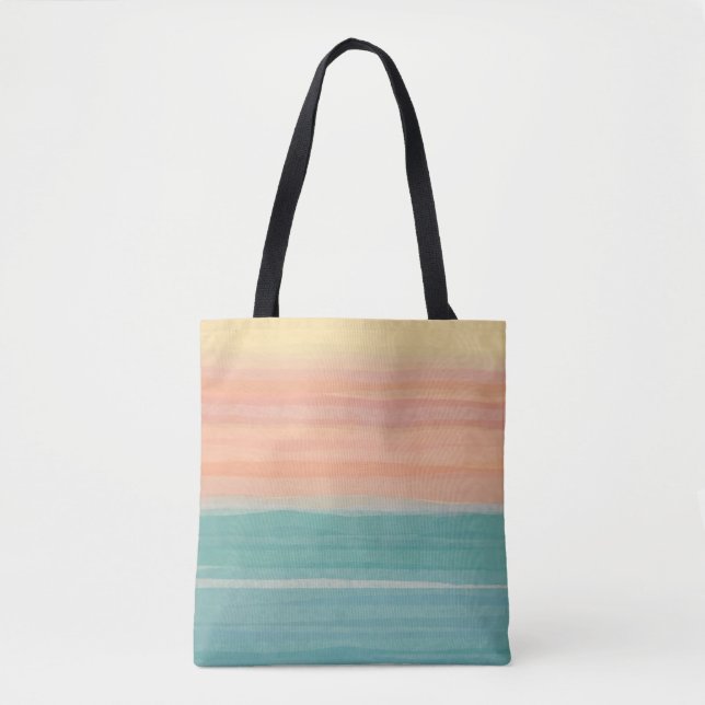 Tote Bag Design de l'aube d'art linéaire (Devant)