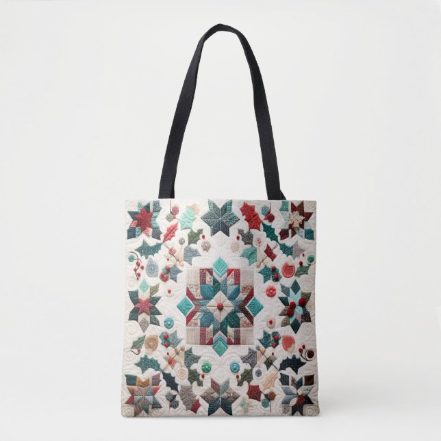 Tote Bag Design de Noël doré (Devant)