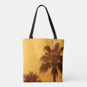 Tote Bag Design de plage de palmiers d'été