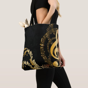 Tote Bag Design élégant de notes de musique
