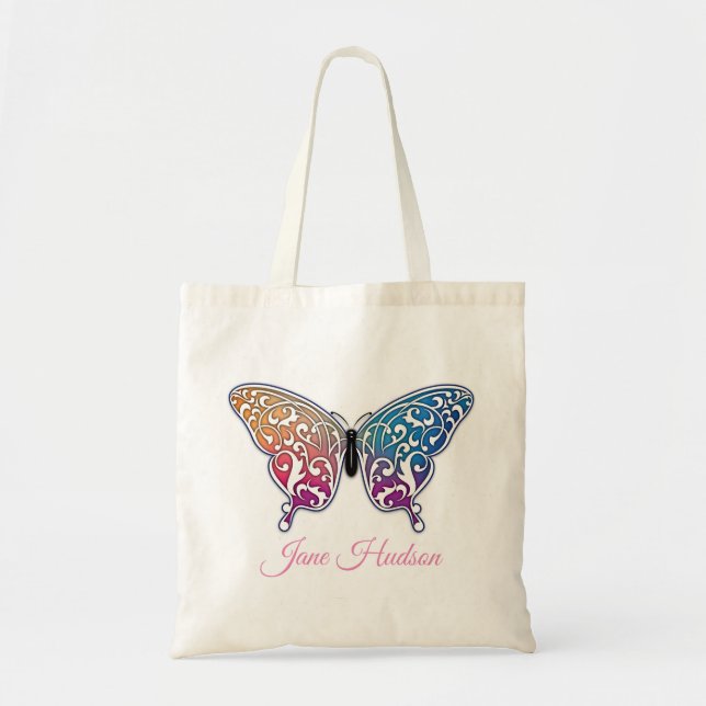 Tote Bag Design élégant papillon (Devant)
