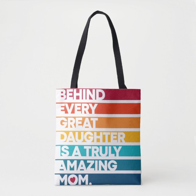 Tote Bag Design élégant pour la Journée des mamans (Devant)