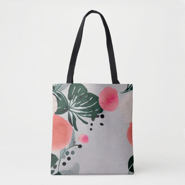 Tote Bag Design floral (Devant)