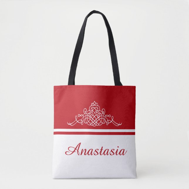 Tote Bag Design floral élégant (Devant)