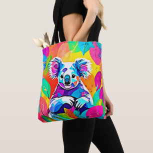 Tote Bag Design Koala Abstrait