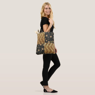 Tote Bag Design personnalisé Faux Gold Stars & Stripes