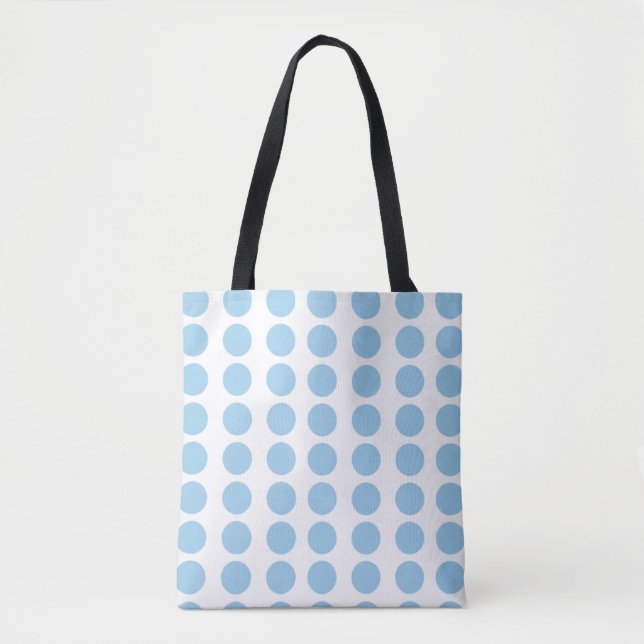Tote Bag Design Pois bleu (Devant)