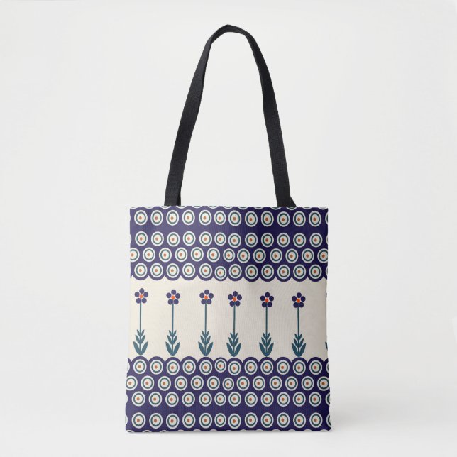 Tote Bag Design polonais de céramiques traditionnelles (Devant)