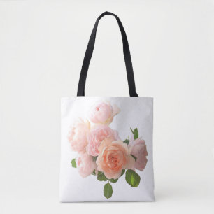 Tote Bag Design rose Personnalisé Moderne Élégant Modèle