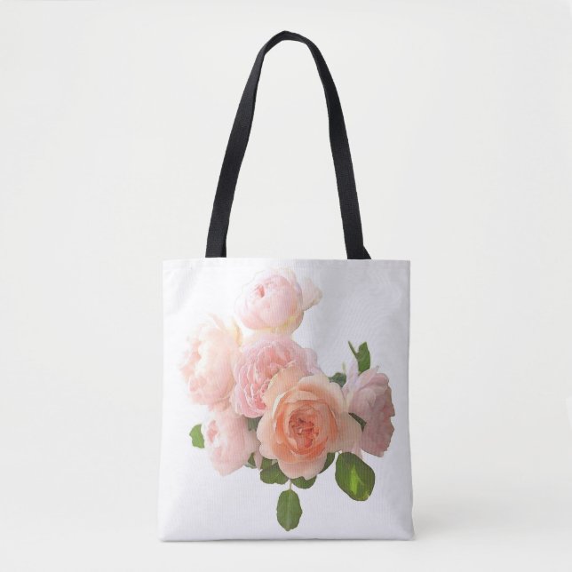 Tote Bag Design rose Personnalisé Moderne Élégant Modèle (Devant)