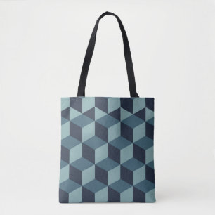 Tote Bag Design tendance vintage bloc de couleur abstrait