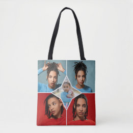 Tote Bag Design Your Own 5 Photo Collage