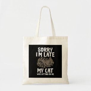 Tote Bag Désolé, Je Me Suis Assis En Retard Sur Moi Animaux