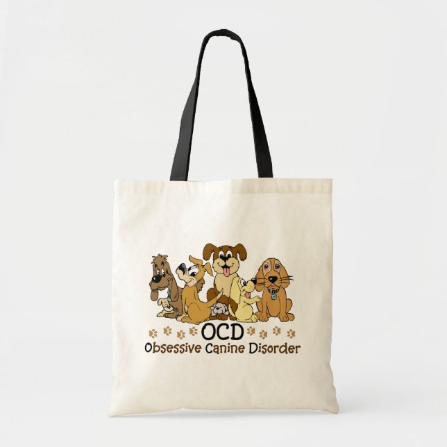 Tote Bag Désordre canin obsédant d'OCD (Devant)