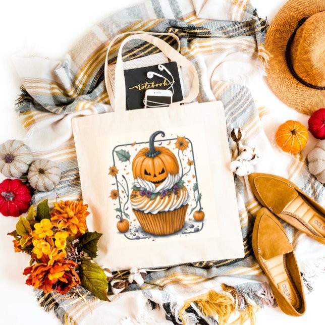 Tote Bag Dessert d'Halloween Jack-o'-lantern (Créateur téléchargé)
