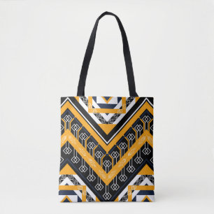 Tote Bag Dessi traditionnel motif oriental géométrique
