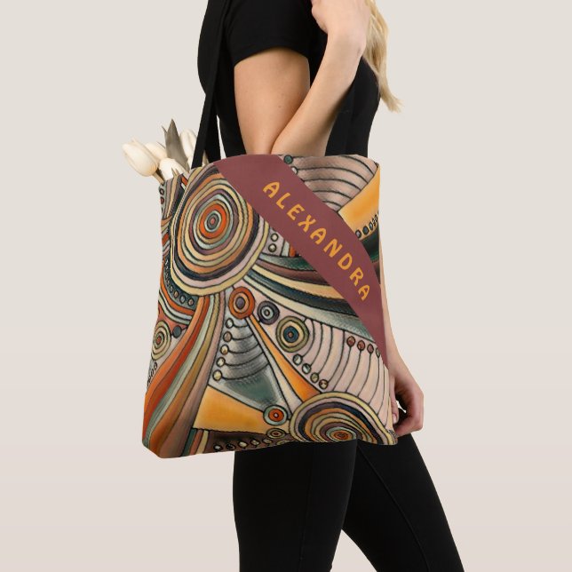 Tote Bag Dessin à la main par EDDArt - Réflexions 1 (De près)