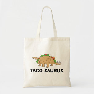 Tote Bag Dessin à main tiré Taco Dinosaur Tacosaurus Rex