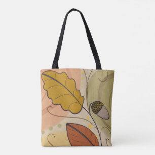 Tote Bag Dessin abstrait esthétique Automne