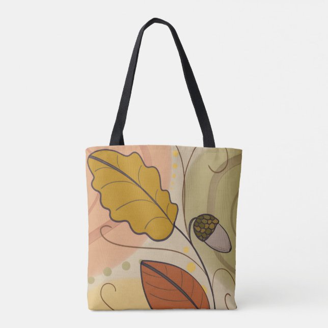 Tote Bag Dessin abstrait esthétique Automne  (Dos)