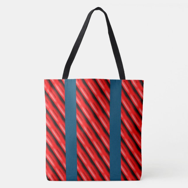 Tote Bag Dessin abstrait MODERNE en rouge bleu noir Legging (Devant)
