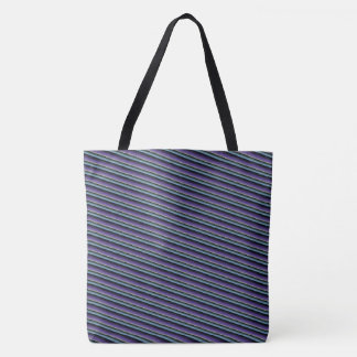 Tote Bag Dessin abstrait MODERNE en violet noir gris profon