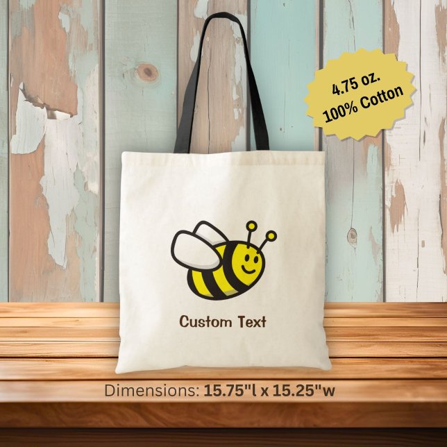 Tote Bag Dessin animé d'abeille (Créateur téléchargé)