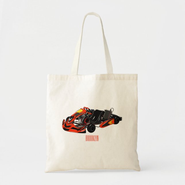 Tote Bag dessin animé de Kart racing (Devant)