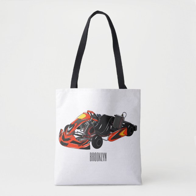 Tote Bag dessin animé de Kart racing (Devant)