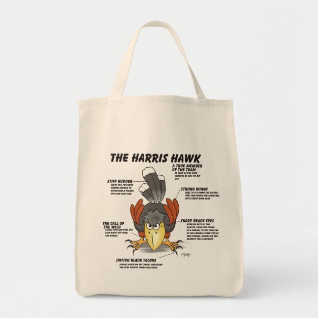 Tote Bag Dessin animé de la buse de Harris (Devant)