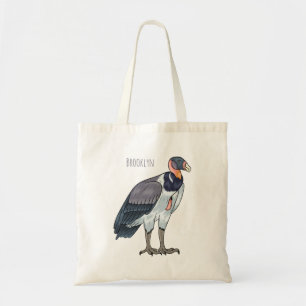 Tote Bag dessin animé d'oiseau vautour du roi