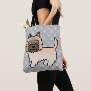Tote Bag Dessin animé mignon de chien Terrier Cairn Wheaten